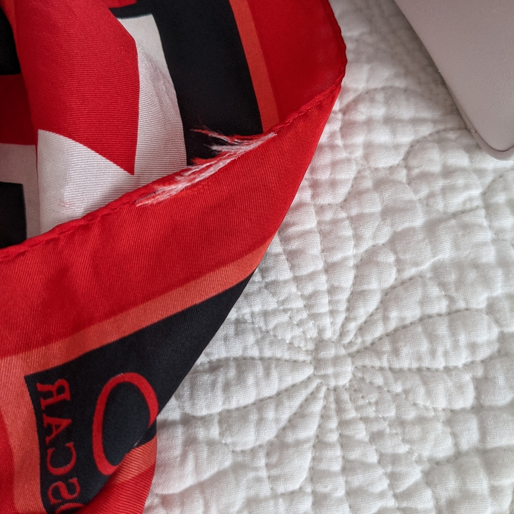 Oscar De La Renta Silk Scarf - Picture 5 of 5